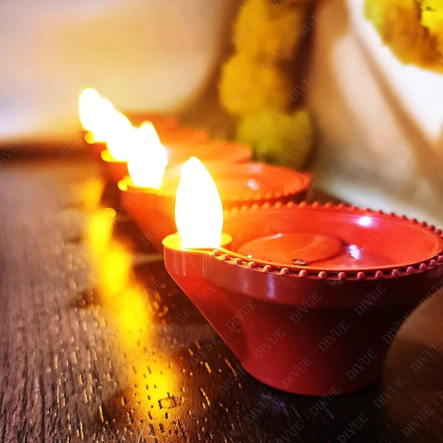 Reusable Water Sensor Lighting Diya's For Diwali, Pooja & Gifting ( PACK OF 6,/12,/18,/24 )